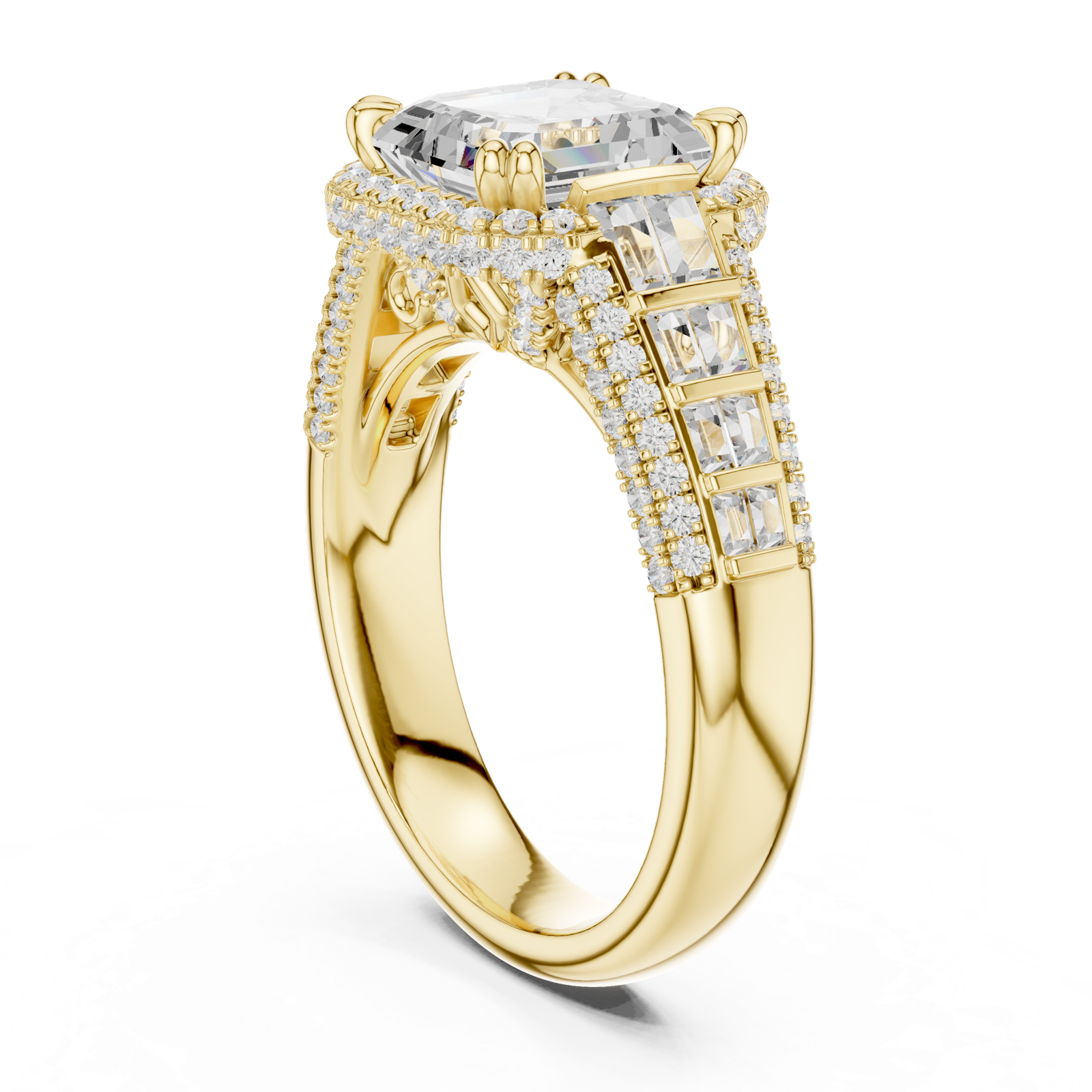 Gold Ring DDLR-262, Yellow Gold, view 1