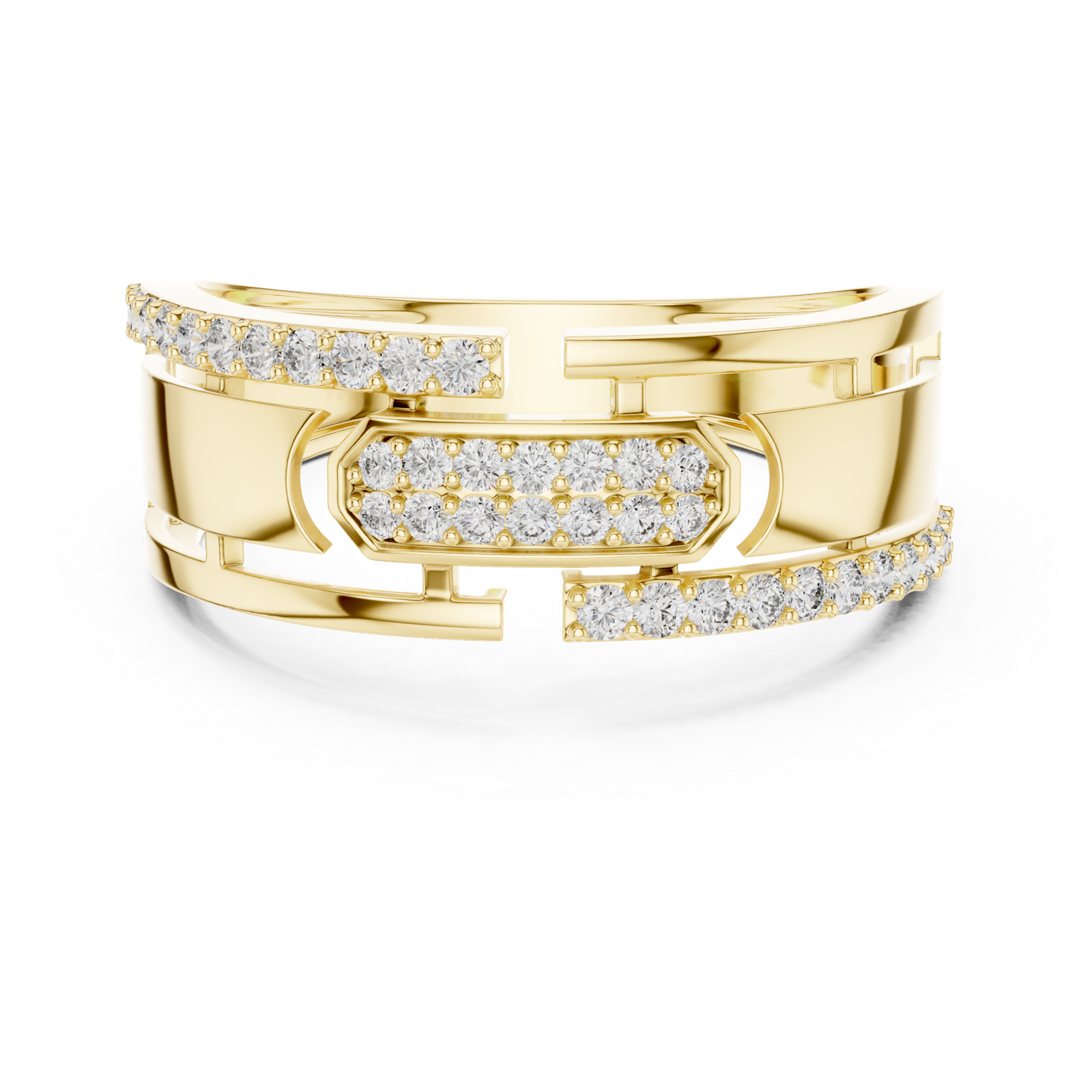 Gold Ring LR-01 (6), Yellow Gold, view 4