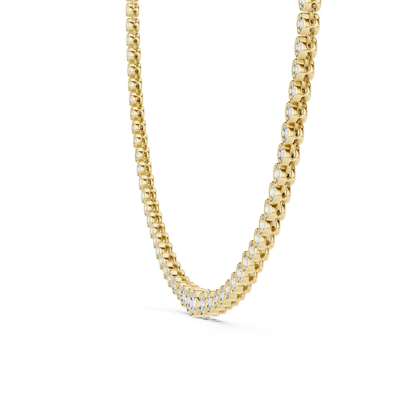 Gold Necklace GNK-0049, Yellow Gold, view 3
