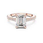 Gold Ring DDLR-876, Rose Gold, view 4