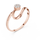 Gold Ring 1 (184), Rose Gold, view 2