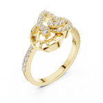 Gold Ring LR-01 (74), Yellow Gold, view 2