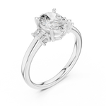 Gold Ring DDLR-869, White Gold, view 2