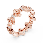 Gold Ring R47, Rose Gold, view 2