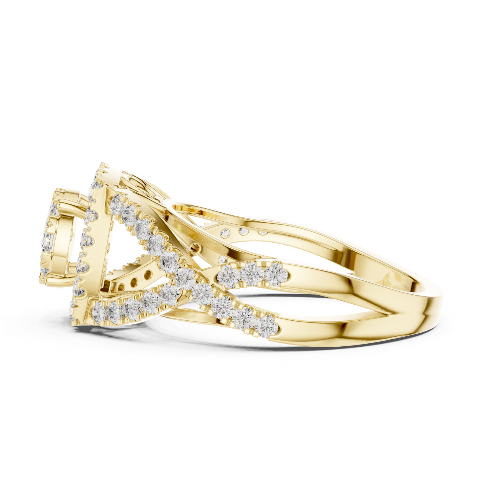 Gold Pendant 19-120030L, Yellow Gold, view 3