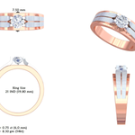 Gold Men's Ring GGR-0031, Yellow Gold, view 50