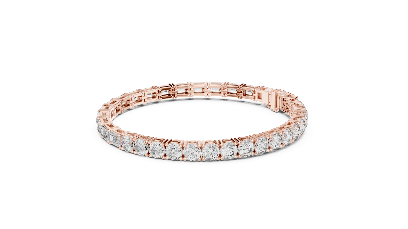 Gold Bracelet GLBR-0040, Rose Gold, view 1