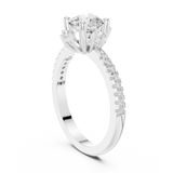 Gold Ring DDLR-325, White Gold, view 1
