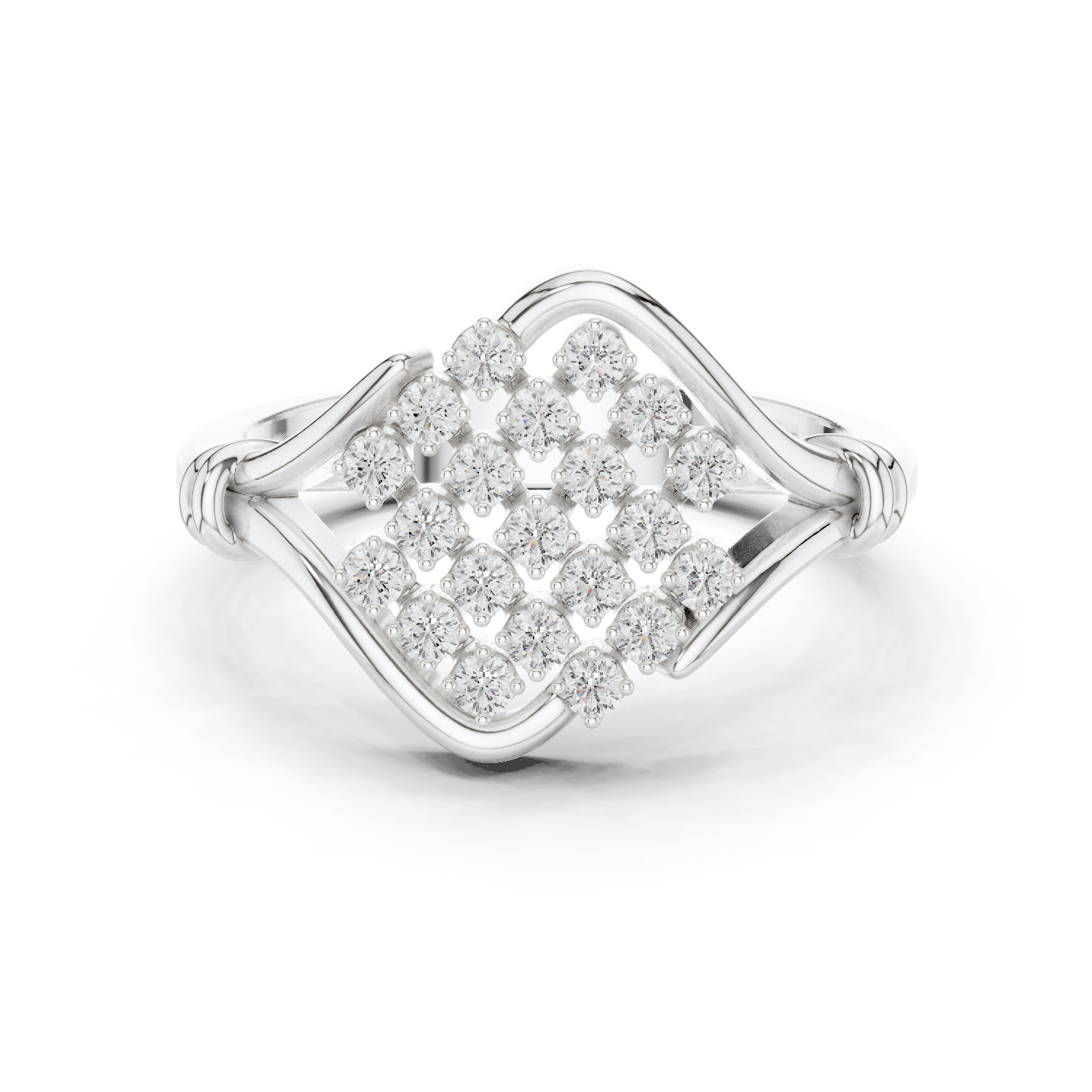 Gold Ring DDLR-760, White Gold