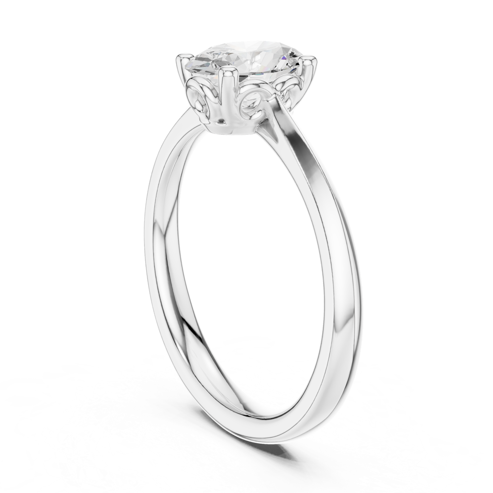 Gold Ring DDLR-573, White Gold