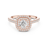 Gold Ring LR-0243, Rose Gold, view 4