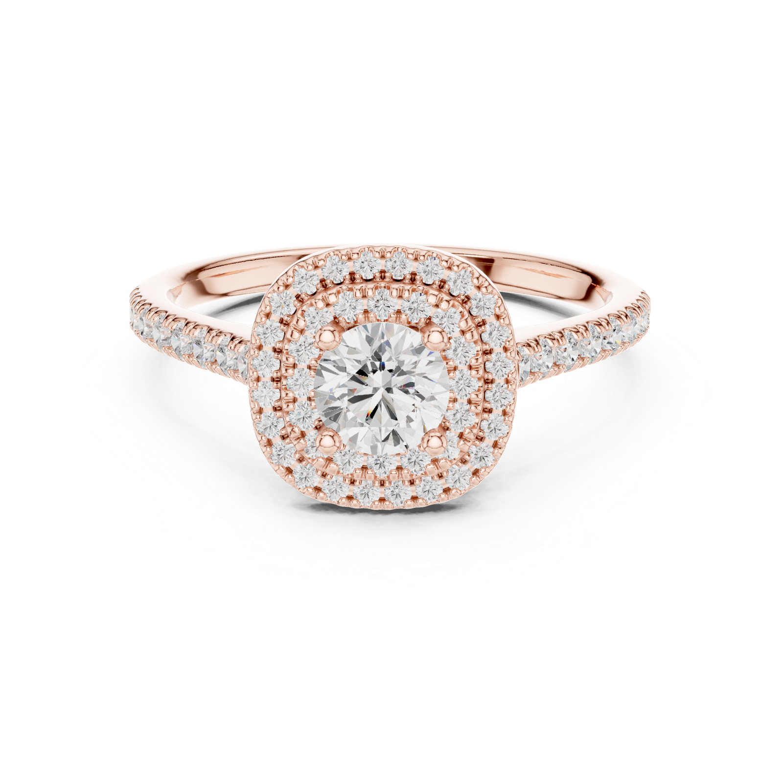 Gold Ring LR-0243, Rose Gold, view 4