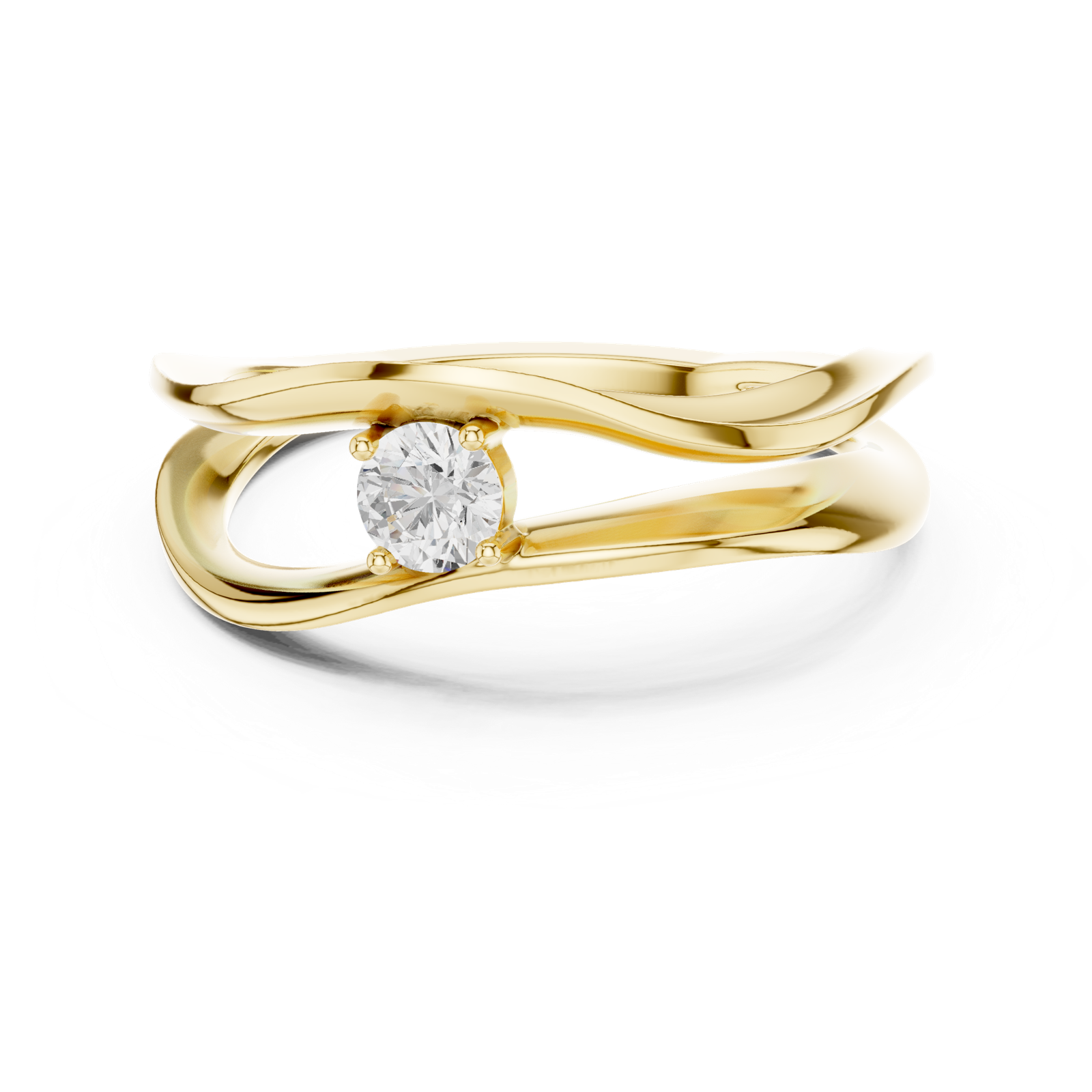 Gold Ring SBWR(66), Yellow Gold, view 4