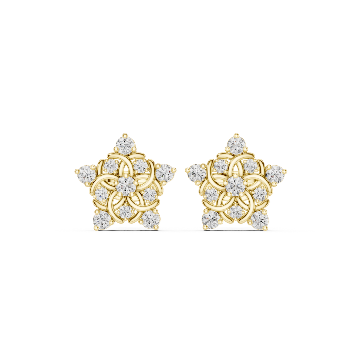 Gold Earrings AVBER, Yellow Gold