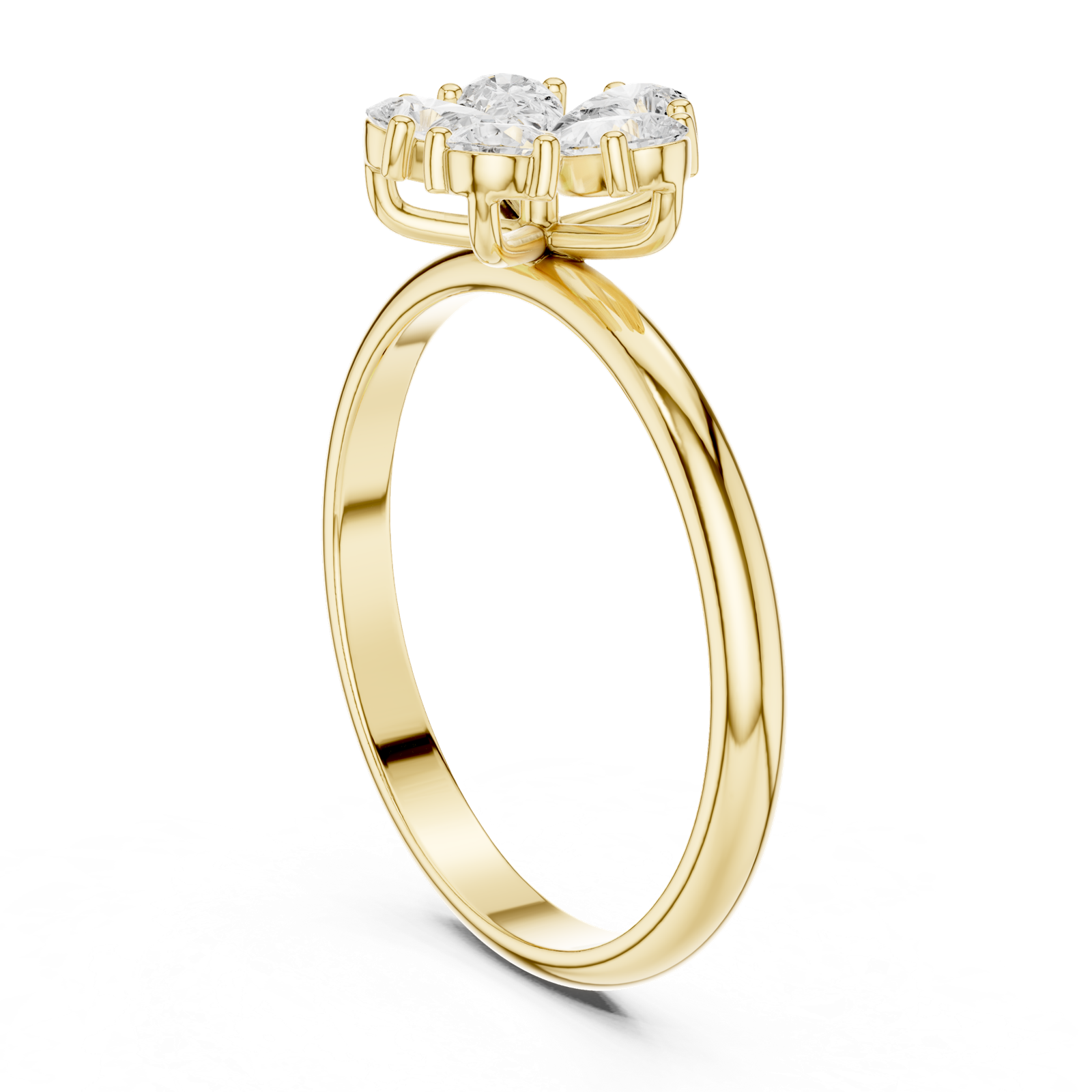 Gold Ring HLR-92, Yellow Gold, view 1