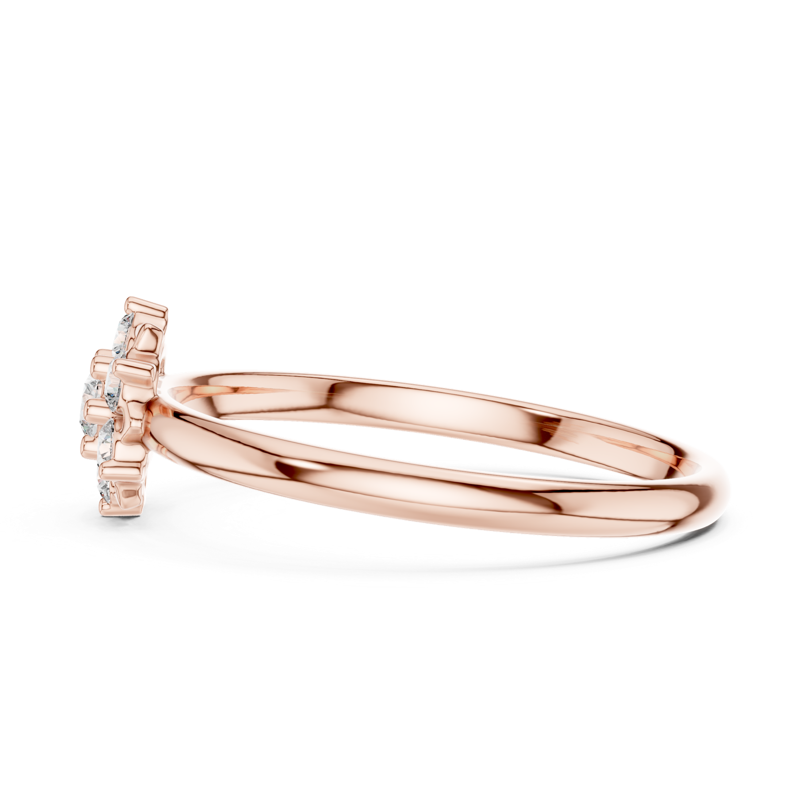 Gold Ring 1 (262), Rose Gold, view 3