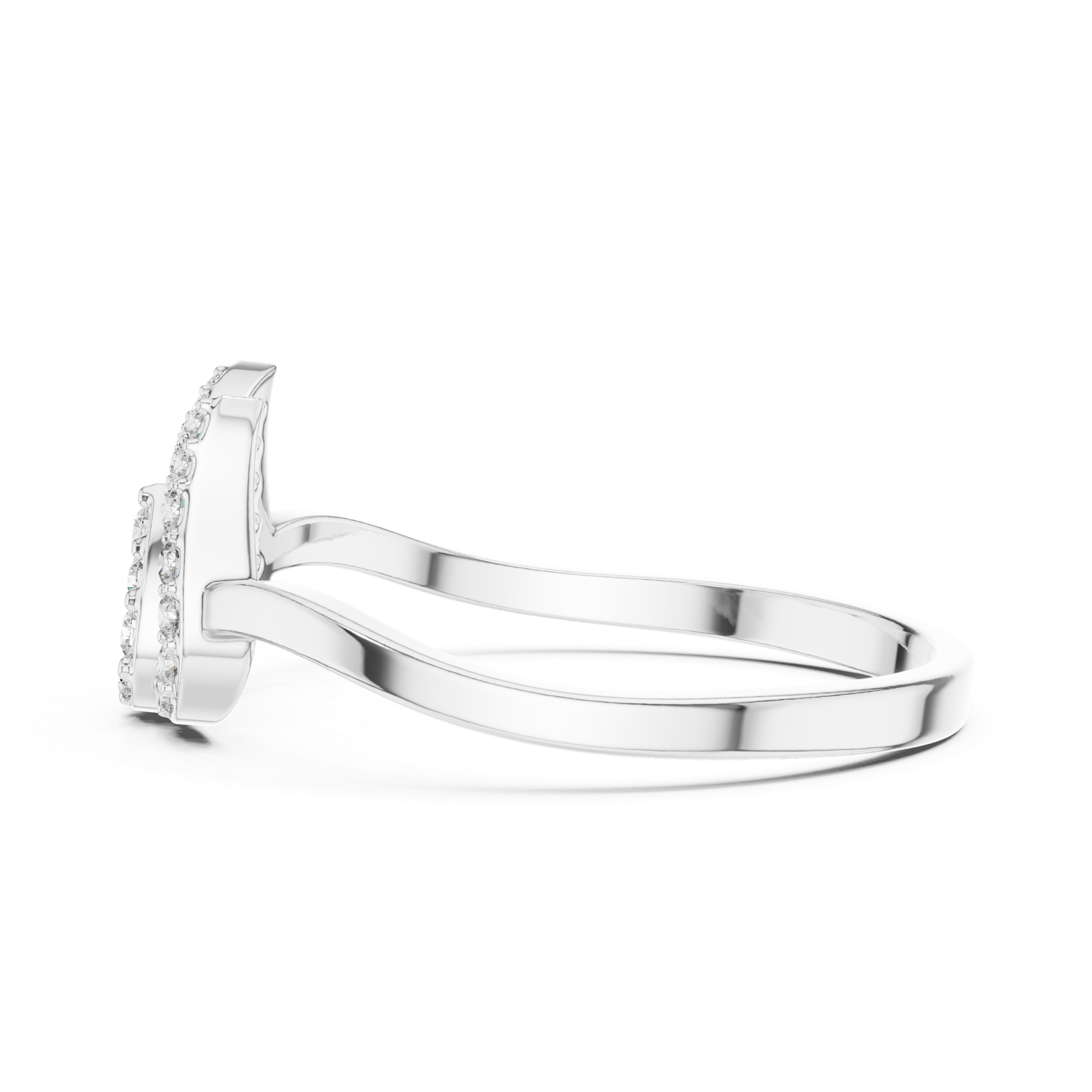 Gold Ring 1 (169), White Gold, view 3