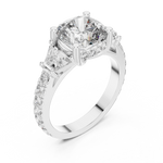 Gold Ring DDLR-181, White Gold, view 2