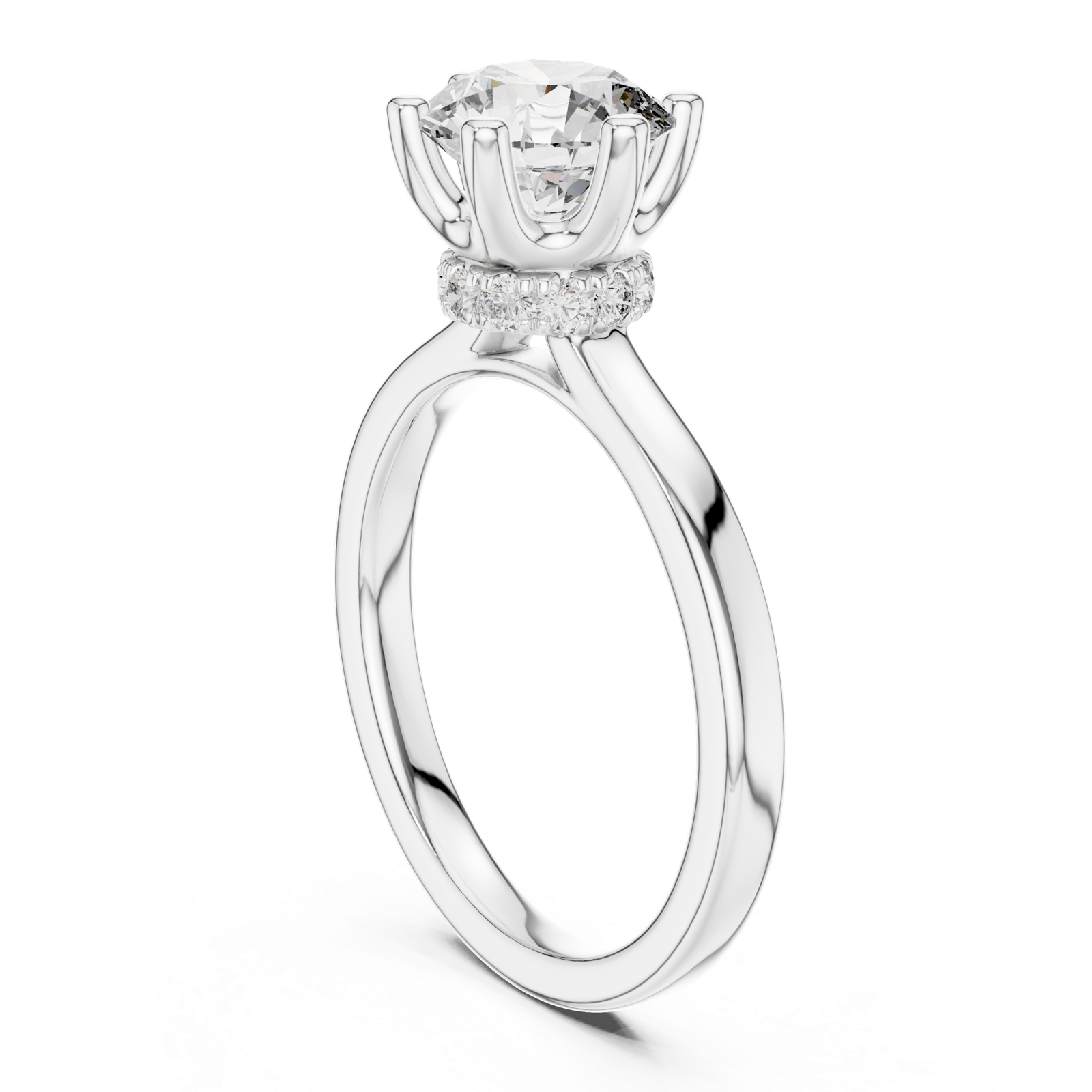 Gold Ring DDLR-176, White Gold