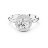Gold Ring DDLR-338, White Gold, view 4
