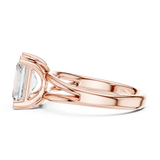 Gold Jewelry L36-7, Radiant center stone, Rose Gold, view 3