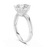 Gold Ring DDLR-175, Pear center stone, White Gold, view 1