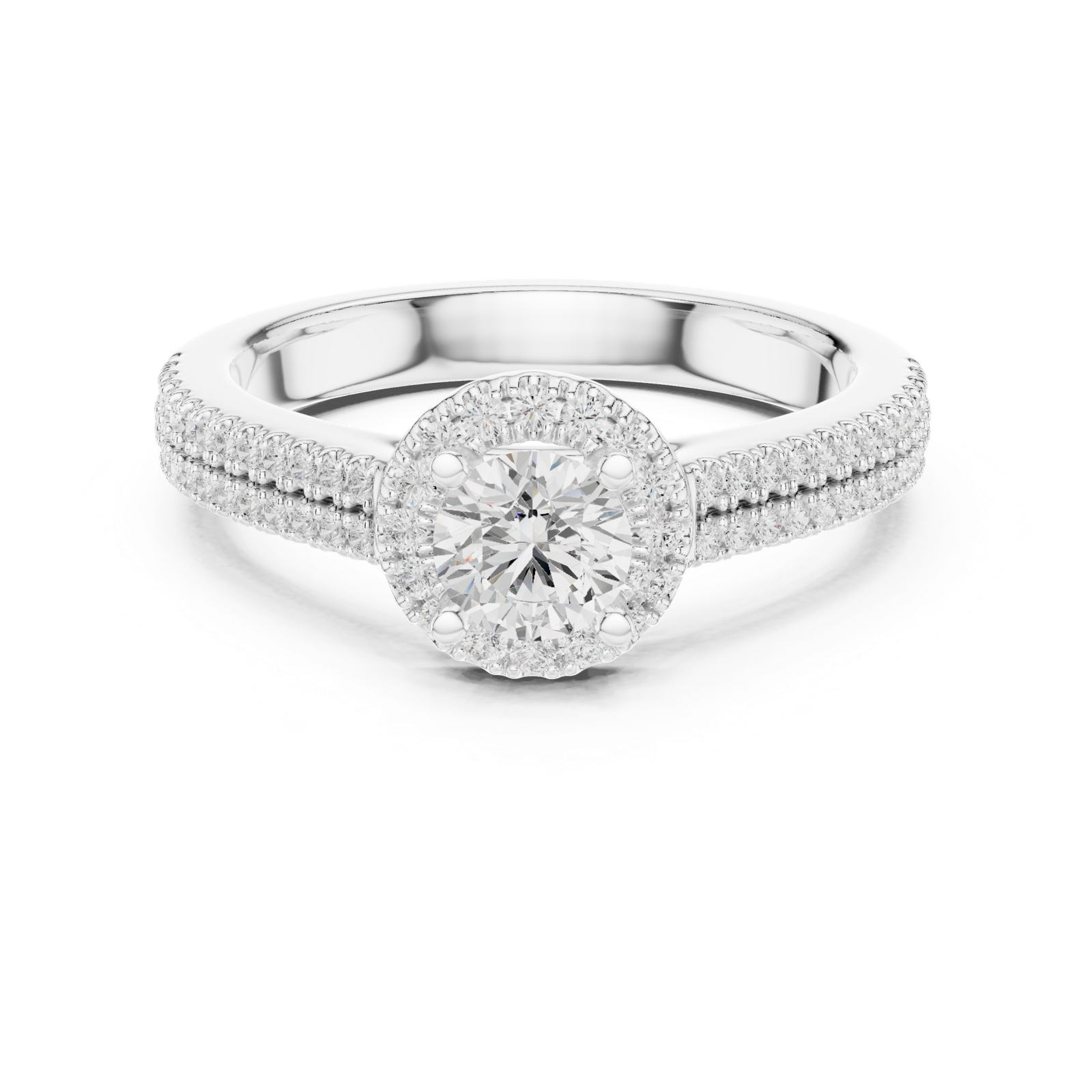 Gold Ring LR-0234, White Gold