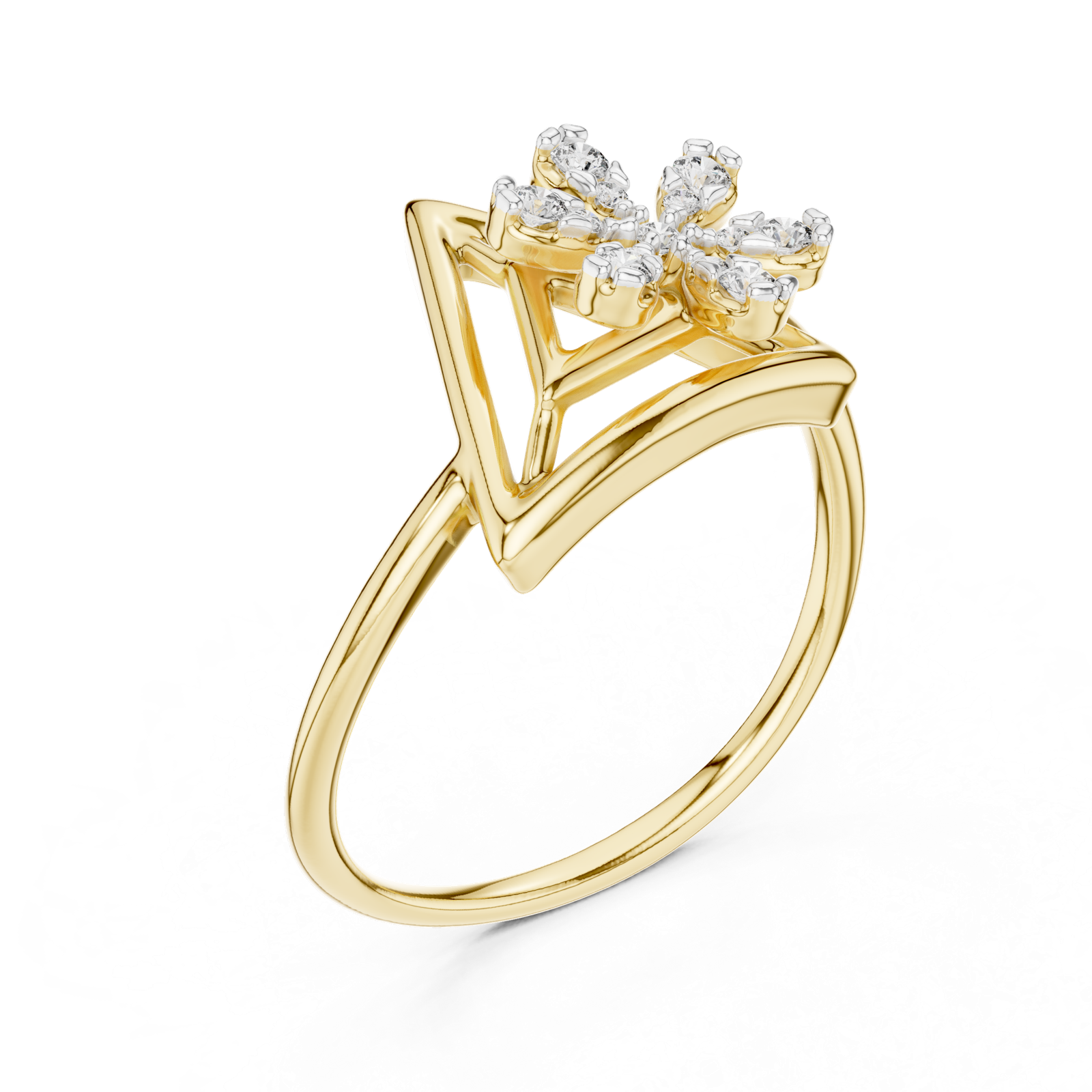 Gold Ring 12-10044@L, Yellow Gold, view 2