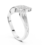 Gold Ring DDLR-664, White Gold, view 1