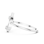 Gold Ring DR-6256, White Gold, view 3