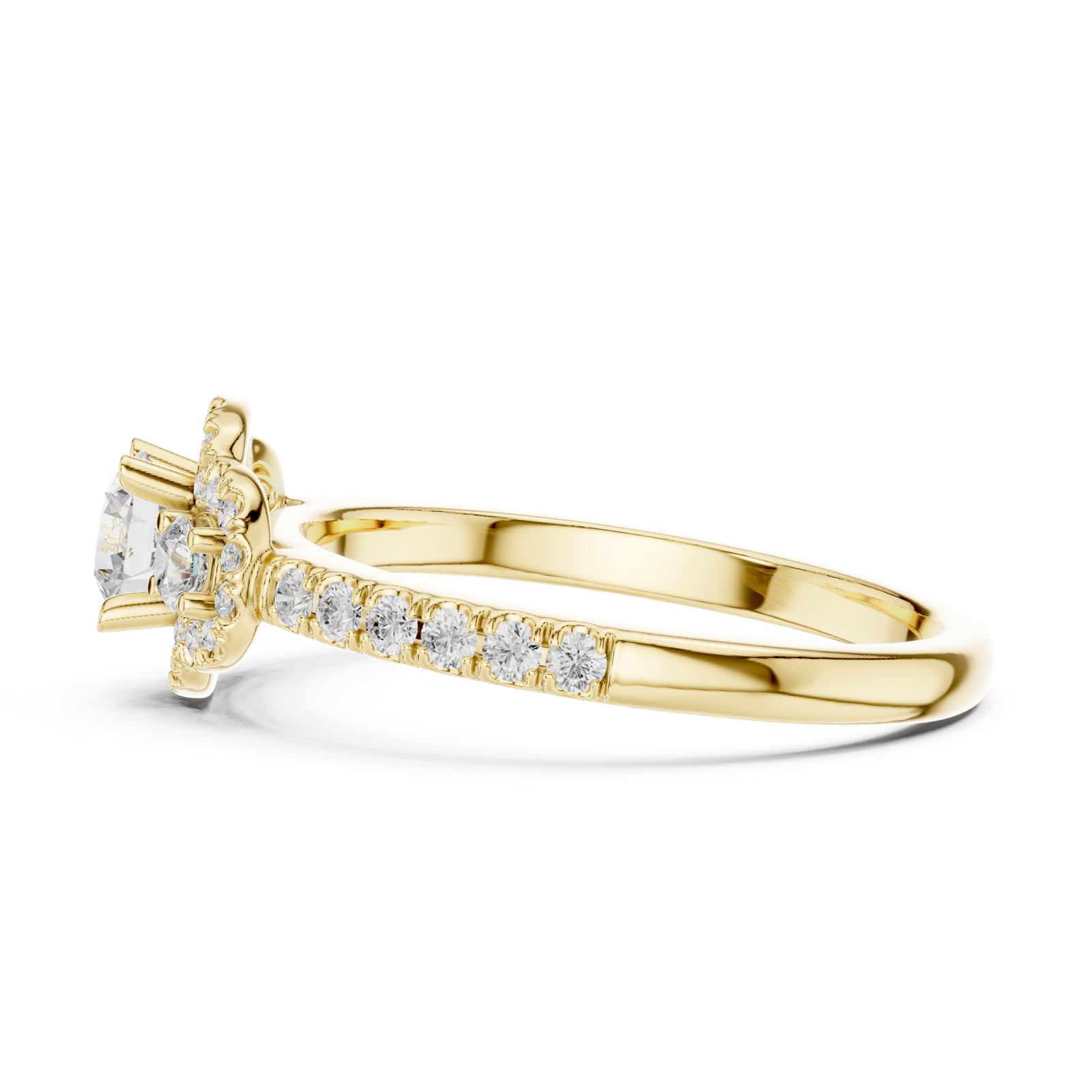 Gold Ring LR-0289, Yellow Gold, view 3