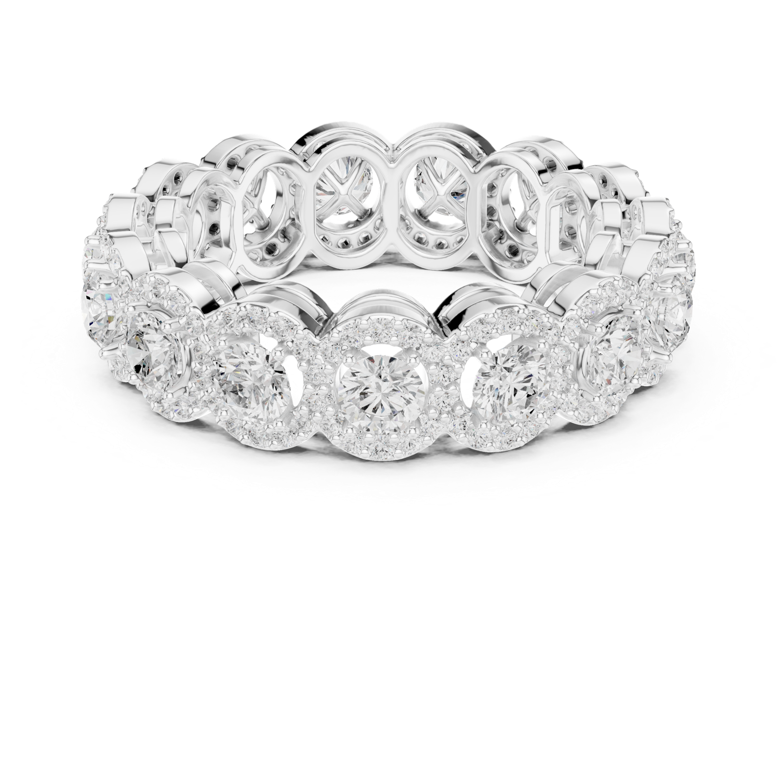 Gold Ring DDLR-764, White Gold, view 4