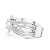 Gold Ring 19-120008L, White Gold, view 3