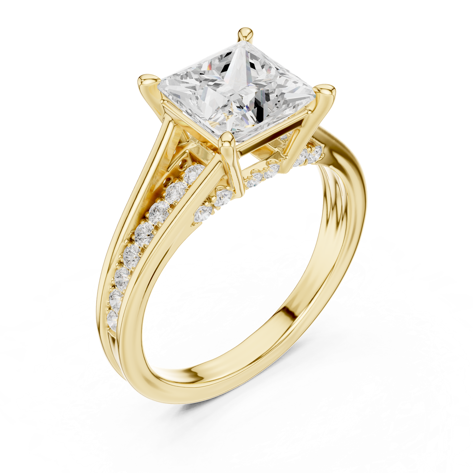 Gold Ring DDLR-997, Yellow Gold, view 2