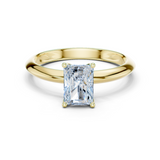 Gold Jewelry L36-6, Radiant center stone, Yellow Gold