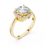 Gold Ring DDLR-809, Yellow Gold, view 2