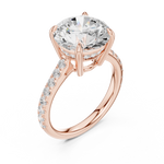 Gold Ring DDLR-1030, Rose Gold, view 2