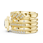 Gold Ring DDLR-849, Yellow Gold, view 3