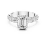 Gold Ring DDLR-1072, White Gold, view 4