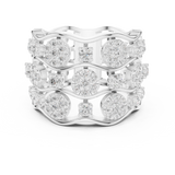 Gold Ring DDLR-813, White Gold, view 4