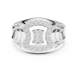 Gold Ring LR-01 (36), White Gold, view 4