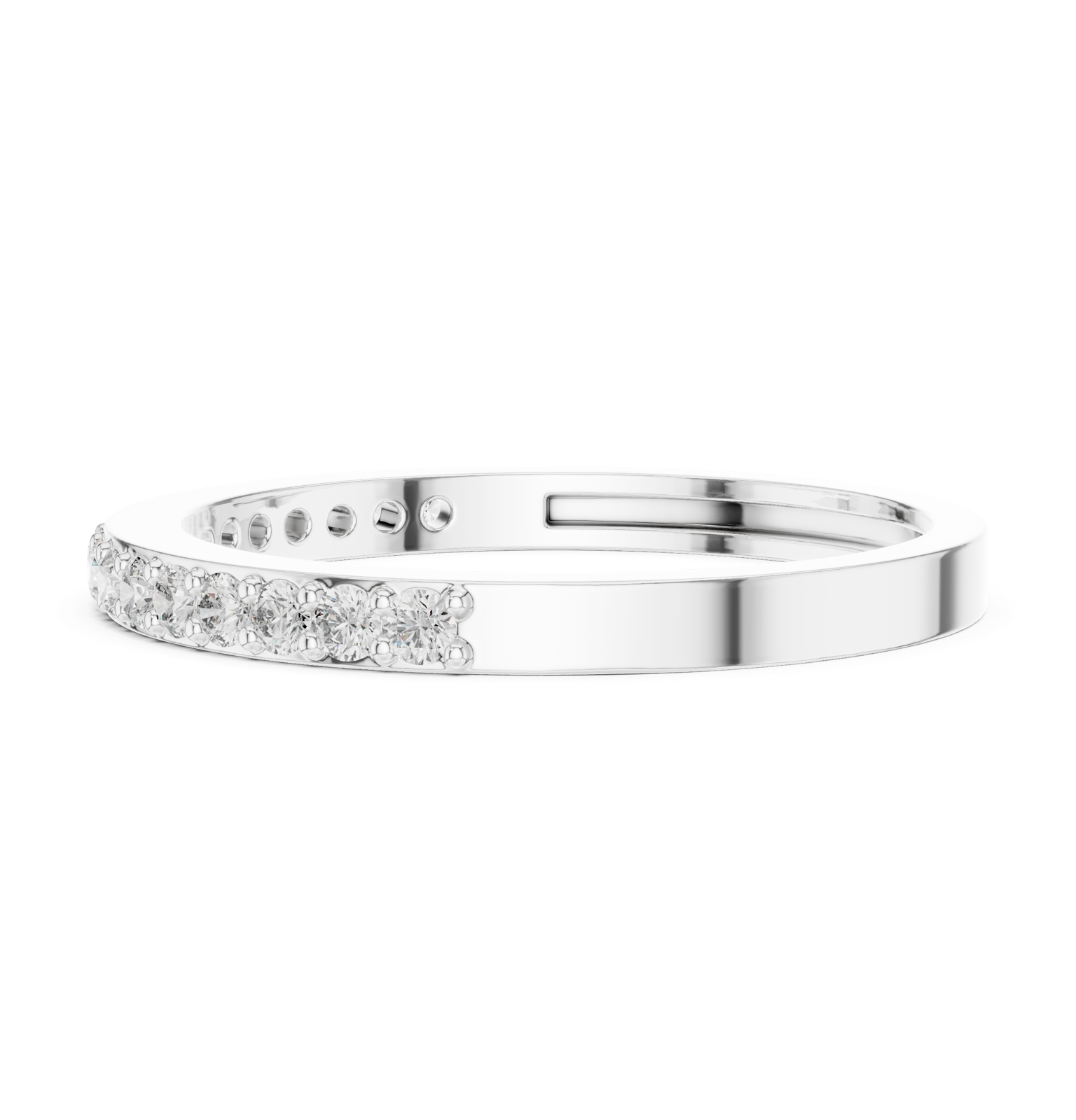 Gold Ring ALR-72, White Gold, view 3