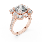 Gold Ring DDLR-179, Rose Gold, view 2