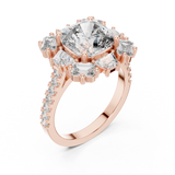 Gold Ring DDLR-179, Rose Gold, view 2