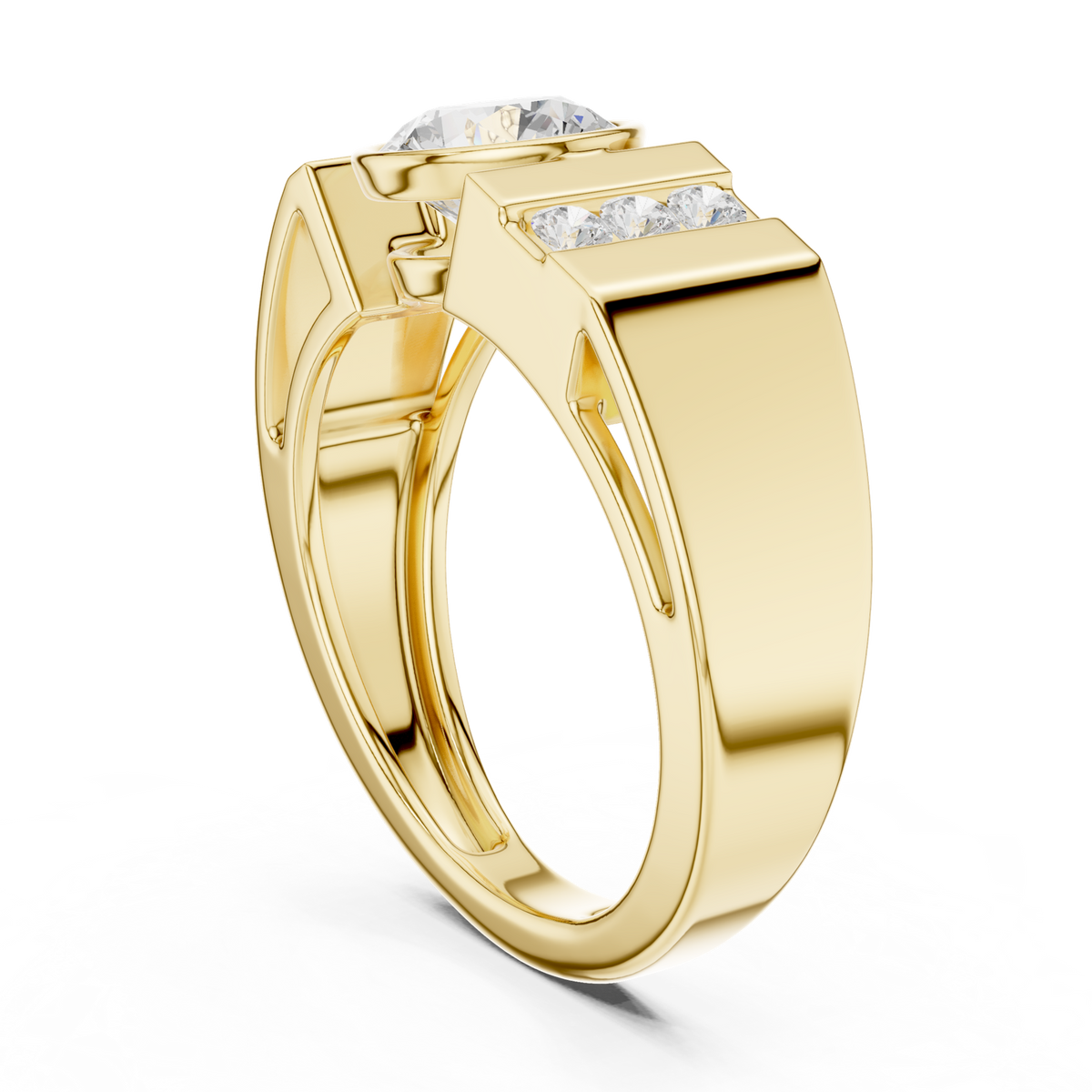 Gold Ring SBMR(43), Yellow Gold, view 1