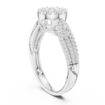 Gold Ring DDLR-755, White Gold, view 1