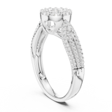 Gold Ring DDLR-755, White Gold, view 1