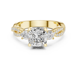 Gold Ring DDLR-1033, Yellow Gold, view 4