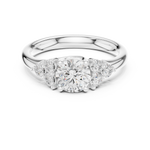 Gold Ring DDLR-678, White Gold, view 4
