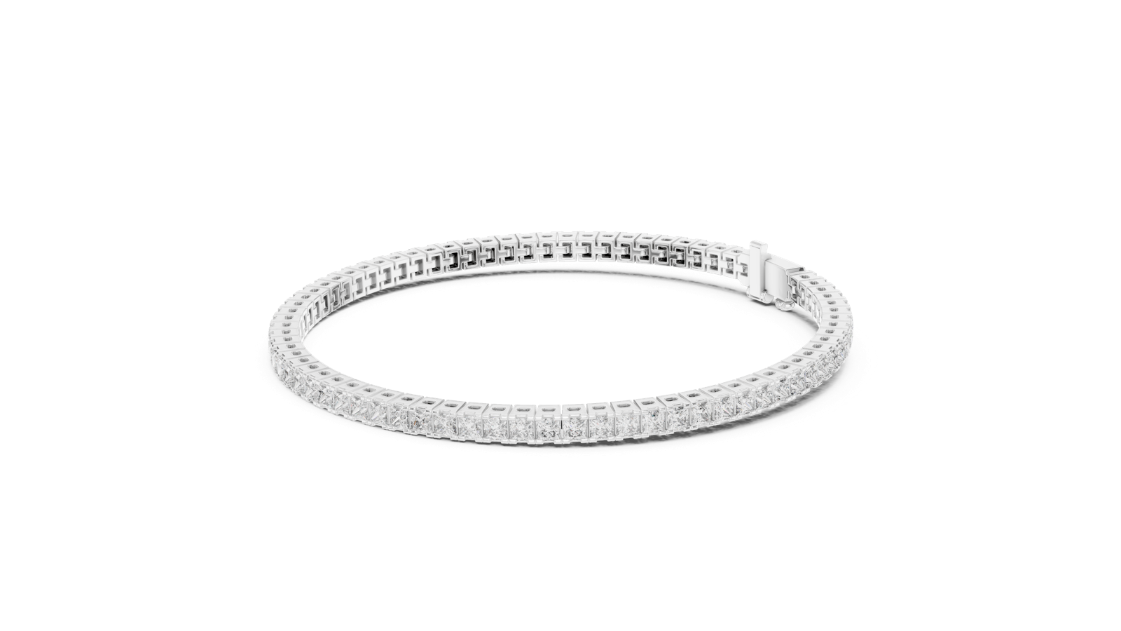 Gold Bracelet 56-CAD, White Gold, view 1